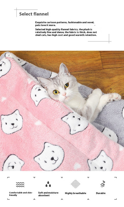 Cama Térmica Acolchada para Perros y Gatos - Colchoneta Cálida Invierno - Image 28