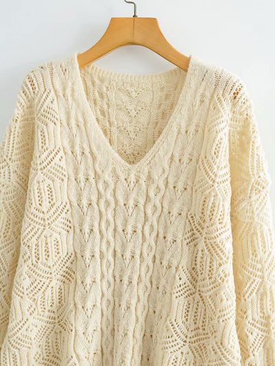 Suéter Calado Otoño Suelto para Mujer Casual - Image 19