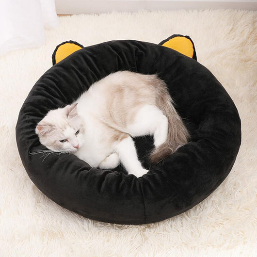 Cama Nido para Gatos en Forma de Gato Negro - Cómoda y Acogedora con Soporte Cervical - Image 8