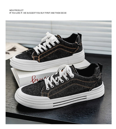 Tenis Casuales Denim Talla Grande Estilo Coreano para Hombre - Image 13