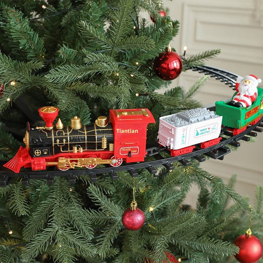 Tren Navideño Eléctrico con Riel Colgante