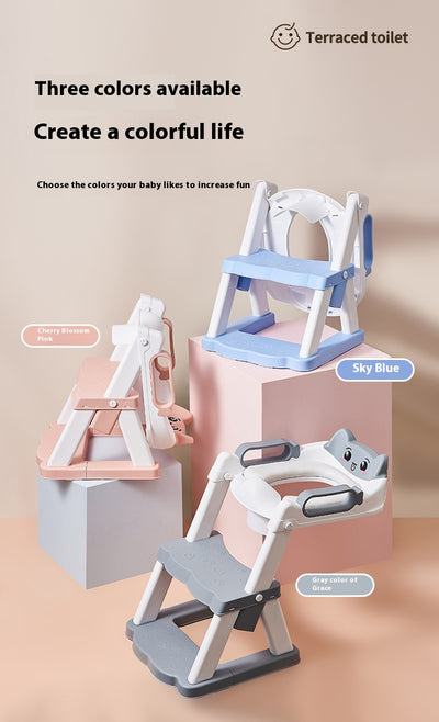 Escalera de Baño Infantil con Asiento de Inodoro y Reposapiés - Image 17