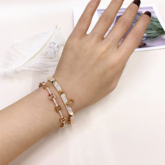Pulsera Doble Personalizada Salvaje Dama Cerdo