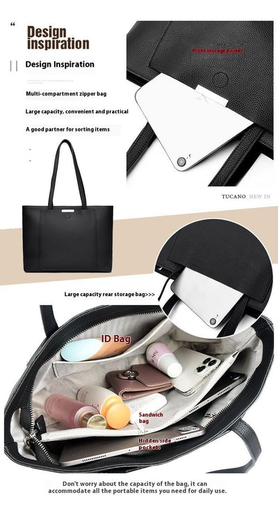 Bolso Tote de Cuero para Mujer - Gran Capacidad - Image 14