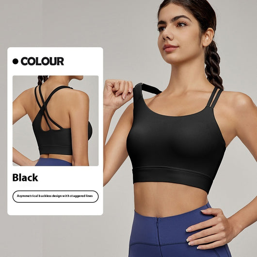 Top Deportivo Hombro Oblicuo con Sostén Integrado para Mujer - Image 11