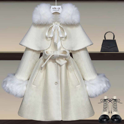 Abrigo Capa Oversize de Lana para Mujer - Diseño Océano - Image 2