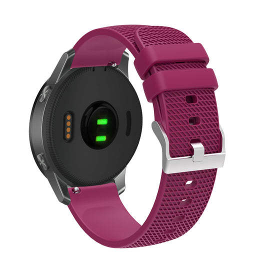 Correa de Silicona con Patrón de Cuadrícula para Vivoactive4 GTS GT3 - Image 21