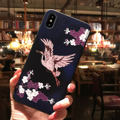 Funda Negra Mate con Diseño Chino Grabado - Image 3
