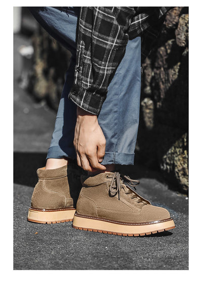 Botas Plataforma de Cuero Genuino Estilo Retro Británico - Image 12