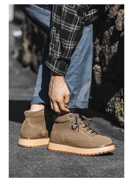 Botas Plataforma de Cuero Genuino Estilo Retro Británico - Image 12