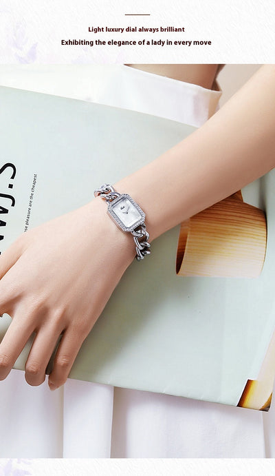 Reloj Cuadrado Mujer Lujo Minimalista - Diseño Elegante y Sencillo - Image 11