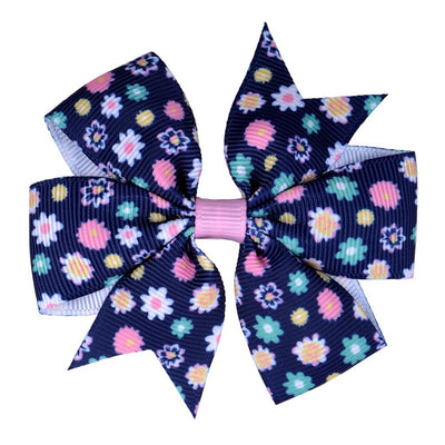 Broche para Cabello Bebé con Margaritas, Lunares y Moño Cola de Pez - Image 10