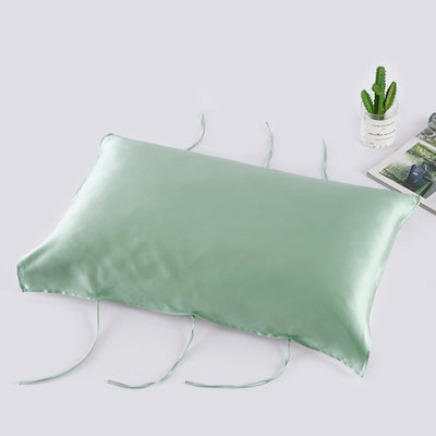 Funda de Almohada de Seda Pura Liso - Cuidado Capilar Premium - Image 15