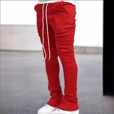 Pantalones de Campana Elásticos para Hombre - Estilo Deportivo y Casual para Todas las Estaciones - Image 4