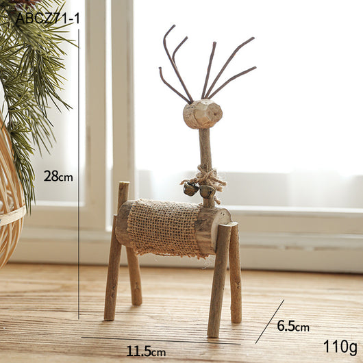 Adornos Navideños de Venado en Madera Maciza - Image 4