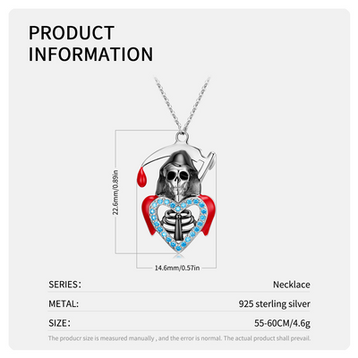 Collar Calavera Plata 925 Punk Rock Unisex - Diseño Gótico Nightclub - Image 6