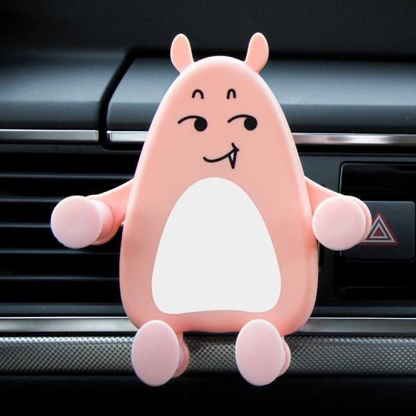 Soporte Gravitatorio para Celular en Auto con Diseño Cartoon y Salida de Aire