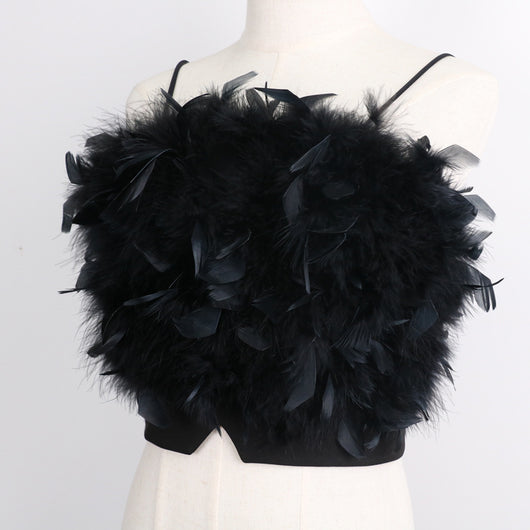 Camiseta de Verano con Escote Envolvente y Detalles de Plumas - Image 16