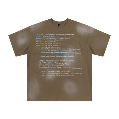Camiseta de Algodón con Estampado de Letras para Hombre - Image 4
