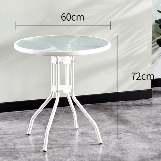 Conjunto de Mesa y Sillas Redonda para Balcón - Juego de Conversación Compacto - Image 16