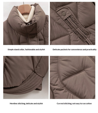 Chaleco Acolchado de Algodón para Invierno - Chaqueta Corta Térmica para Mujer - Image 12