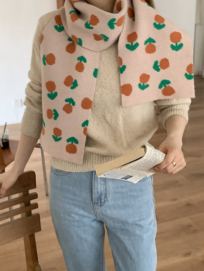Bufanda de Lana Jacquard Tulipán para Mujer - Image 19