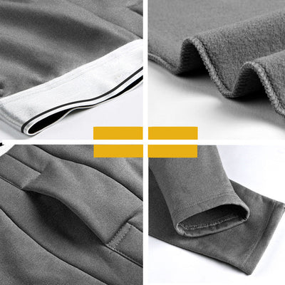 Pantalones Casuales de Algodón con Forro de Terciopelo para Hombre Plus Talla - Image 10