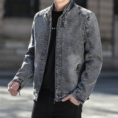 Chaqueta Vaquera Casual Coreana para Hombre - Primavera y Otoño