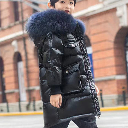 Chaqueta Acolchada de Algodón Brillante para Niños - Image 13