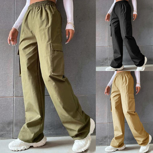 Pantalón de Trabajo Talle Alto con Bolsillos - Corte Clásico Mujer - Image 14