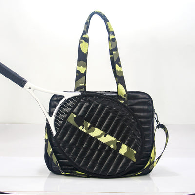 Bolsa Deportiva Tenis Crossbody a Rayas con Bandolera - Image 2