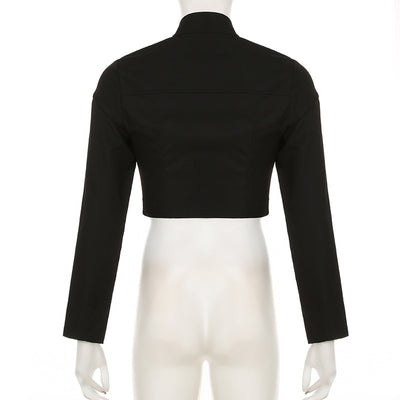 Chaqueta Slim Fit con Cuello de Pie y Cierre de Cremallera - Image 19