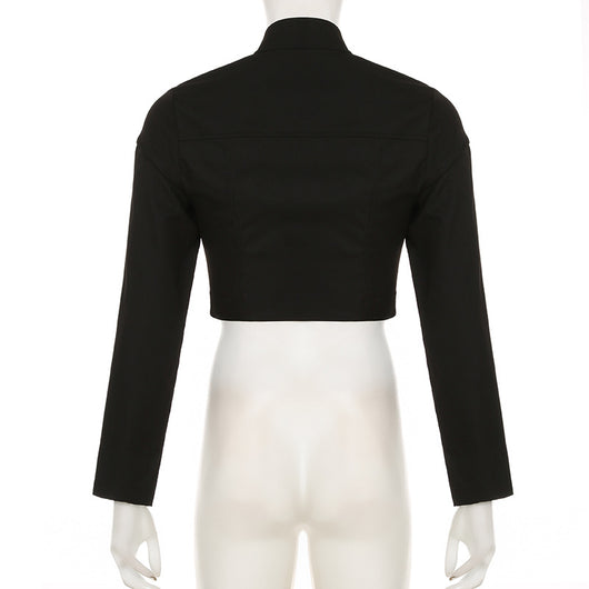 Chaqueta Slim Fit con Cuello de Pie y Cierre de Cremallera - Image 19