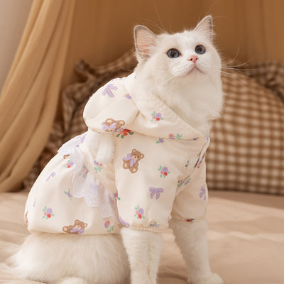 Abrigo Térmico para Gatos y Perros Pequeños - Diseño Osito con Forro Polar - Image 11