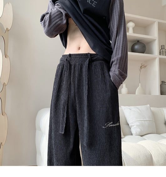 Pantalones Anchos Plisados Holgados - Image 18