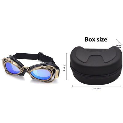 Gafas Protectoras Retro para Motocicleta - Estilo Piloto Harley con Protección Reflectante - Image 12
