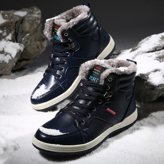 Zapatillas Altas de Algodón para Hombre - Image 11