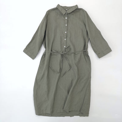 Cardigan Vestido Clásico Abotonado Largo para Mujer - Image 3