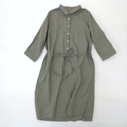 Cardigan Vestido Clásico Abotonado Largo para Mujer - Image 3