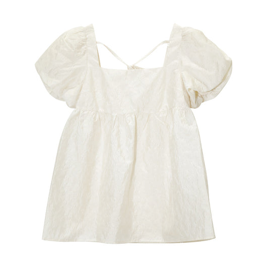 Blusa Cuello Cuadrado con Mangas Abullonadas para Mujer - Image 4
