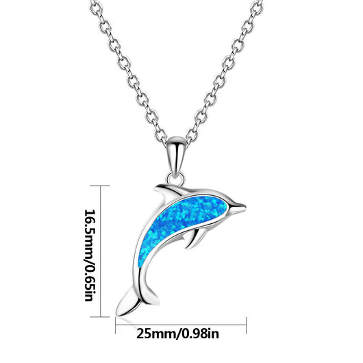 Collar Delfín Oceánico Plata S925 - Image 3