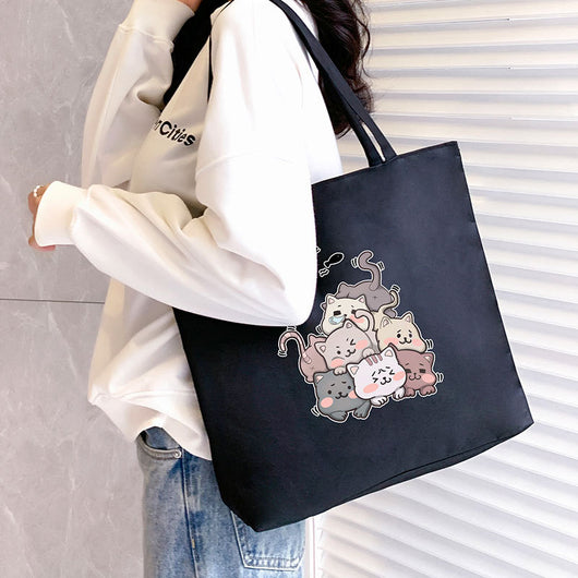 Bolsa de Lona para Mujer - Bolso Tote Escolar Versátil - Image 28