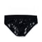 Men's Low-Rise Underwear with Black and White Lace