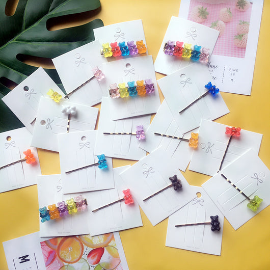 Pinza para Cabello Acrílica Oso Jelly con Colores Caramelo - Image 22