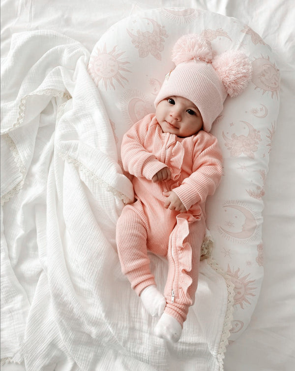 Mono Acanalado Elástico para Bebé Niña