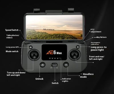 Dron Cuadricóptero con Cámara HD y GPS de Motor sin Escobillas - Image 33