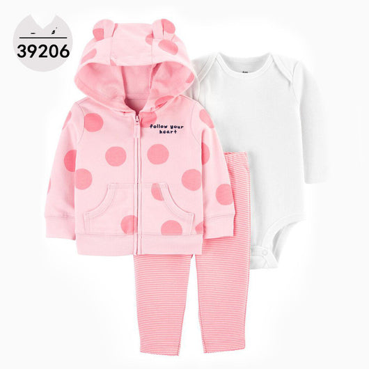 Conjunto Infantil 3 Piezas: Sudadera con Capucha, Manga Larga y Pantalón - Image 4