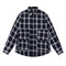 Camisa de Cuadros Americana Retro Manga Larga para Hombre