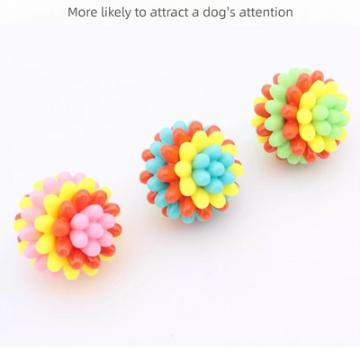 Pelotas de Goma Coloridas para Dentición de Mascotas - Juguetes Duraderos para Perros - Image 4