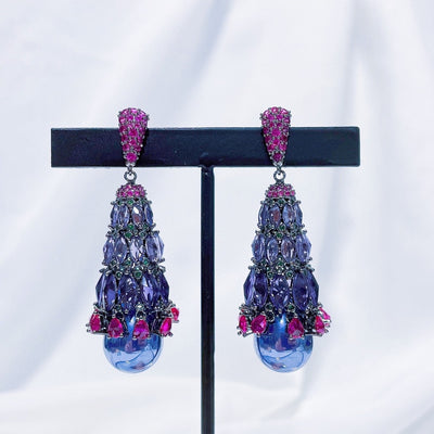 Aretes de Circonita Micro Engarzada Estilo Europeo y Americano para Mujer - Image 8